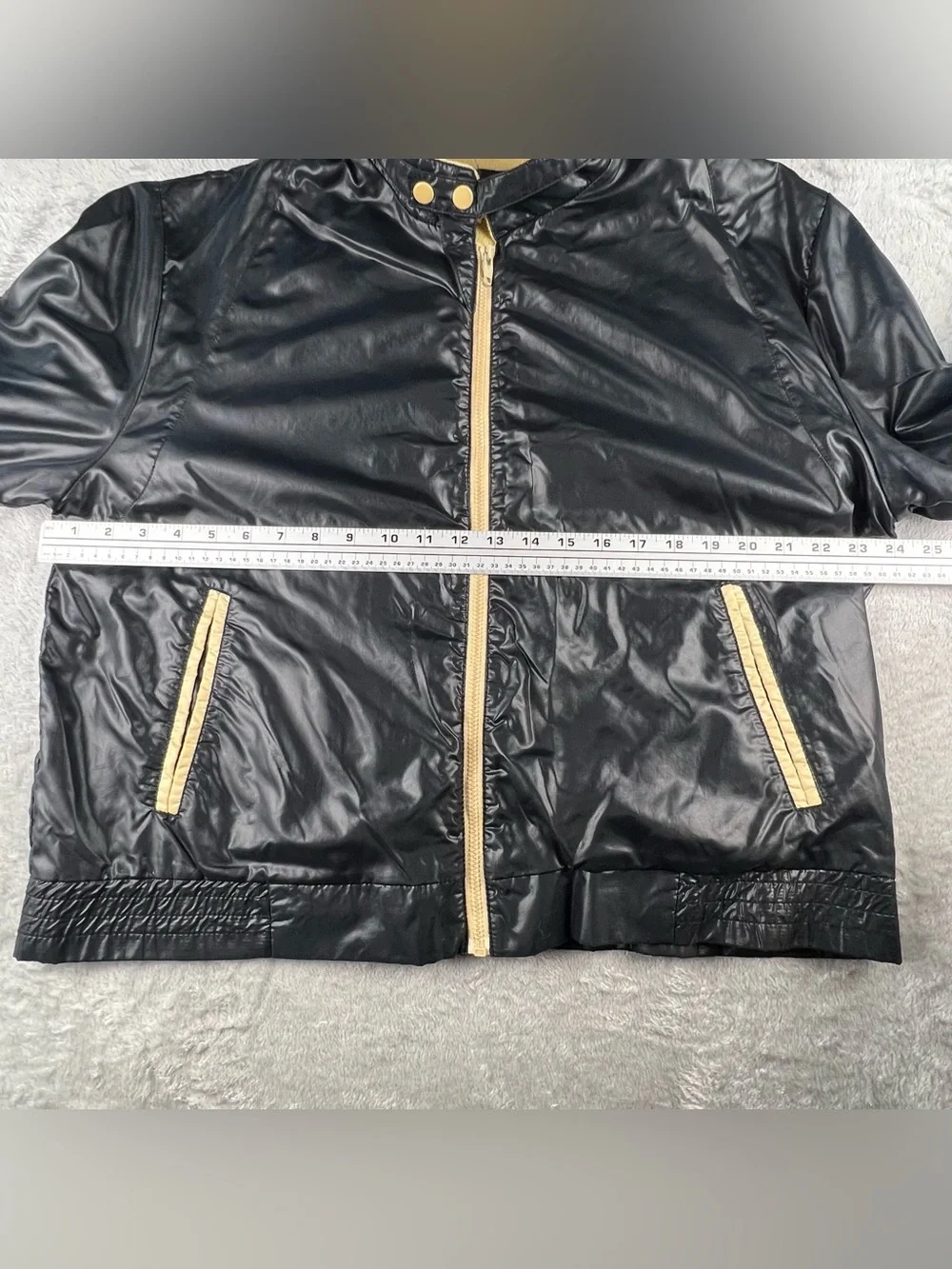 Vintage 70s 80s  Nylon Jacket Silverman’s Lightweight Mens Size XL Terry Black